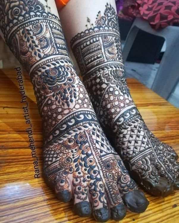 Leg Mehndi Design, Stylish Leg Mehndi Design 52