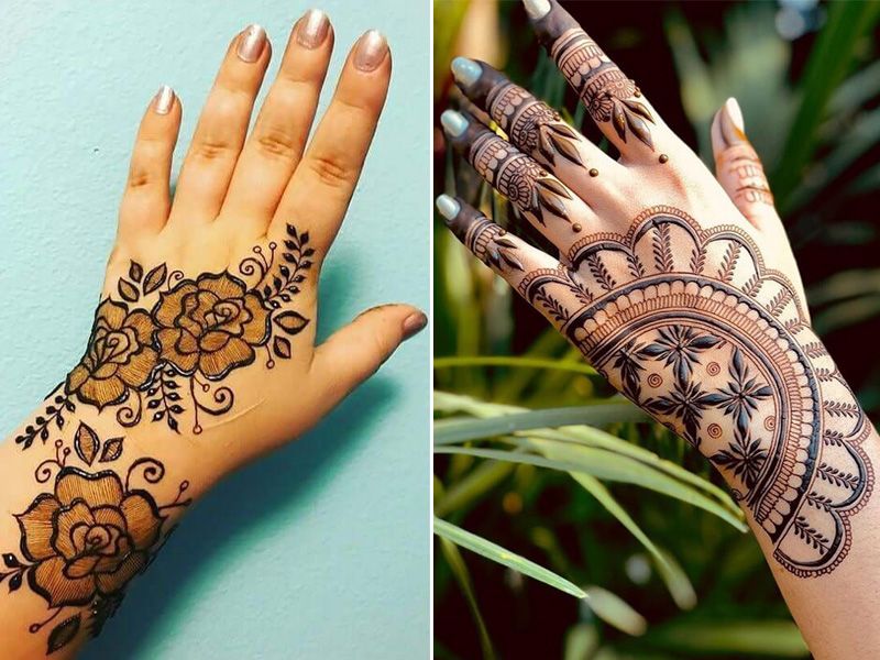 Back Hand Mehndi Design, Stylish Back Hand Mehndi Designs 150