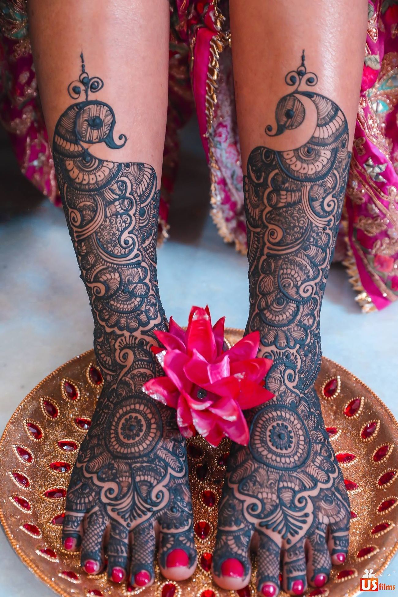 Leg Mehndi Design, Stylish Leg Mehndi Design 4