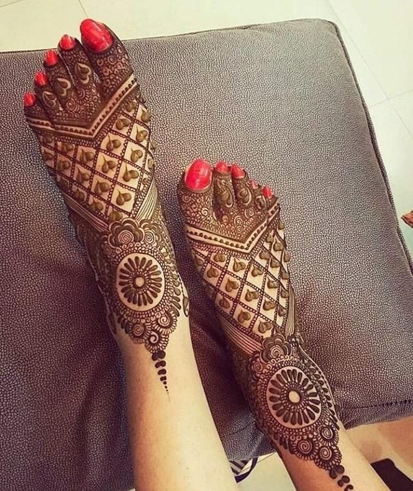 Foot Mehndi Design, Feet Mehndi Design 14