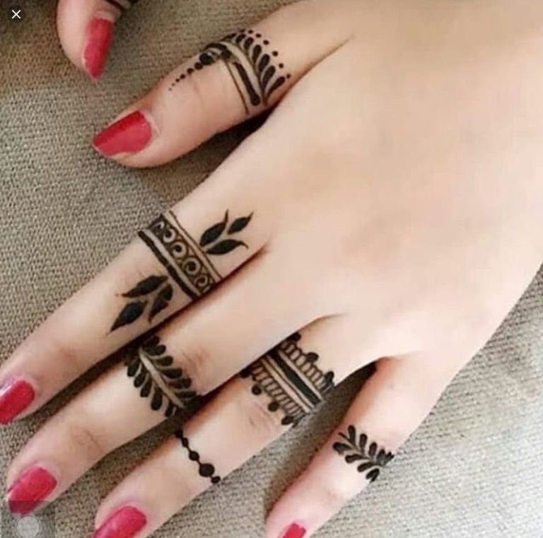 Mehndi Design, Finger Mehndi Design, Stylish Finger Mehndi Design