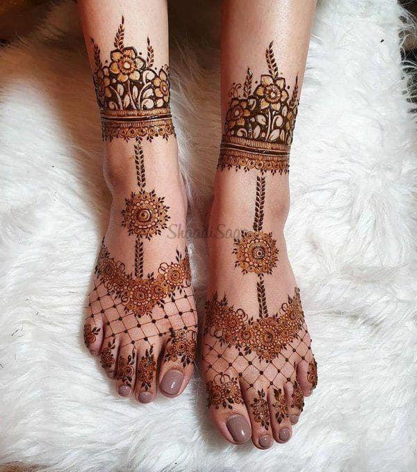 Foot Mehndi Design, Feet Mehndi Design 110