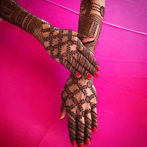 Full Hand Mehndi Design, Stylish Full Hand Mehndi Design 43