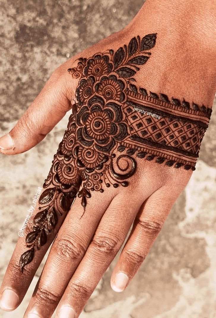 Finger Mehndi Design, Stylish Finger Mehndi Design 3