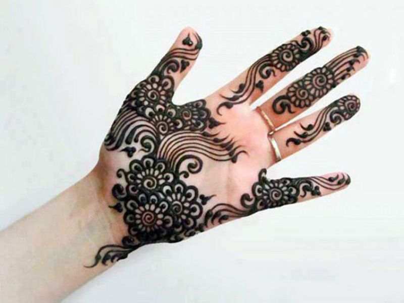 Back Hand Mehndi Design, Stylish Back Hand Mehndi Designs 129