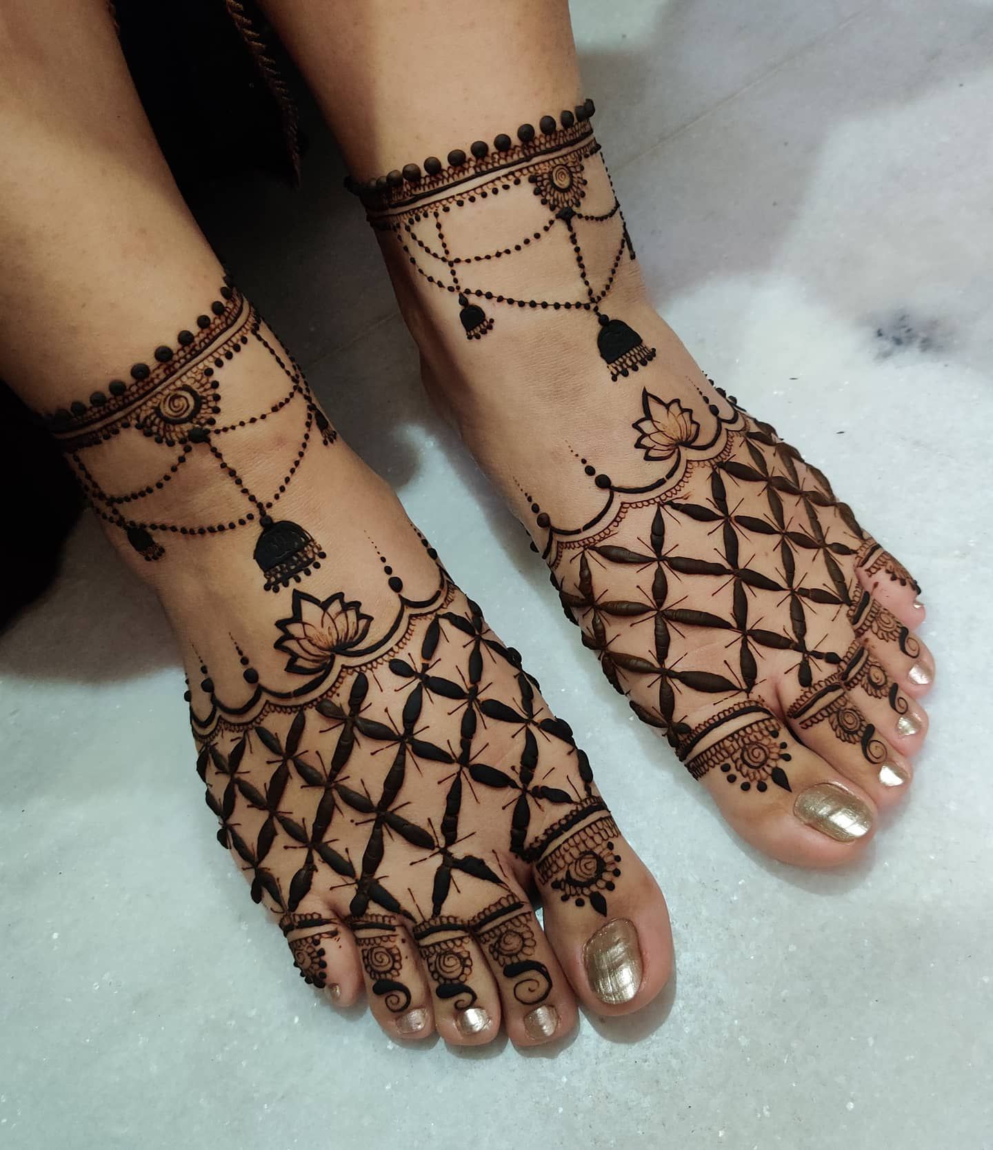 Foot Mehndi Design, Feet Mehndi Design 7