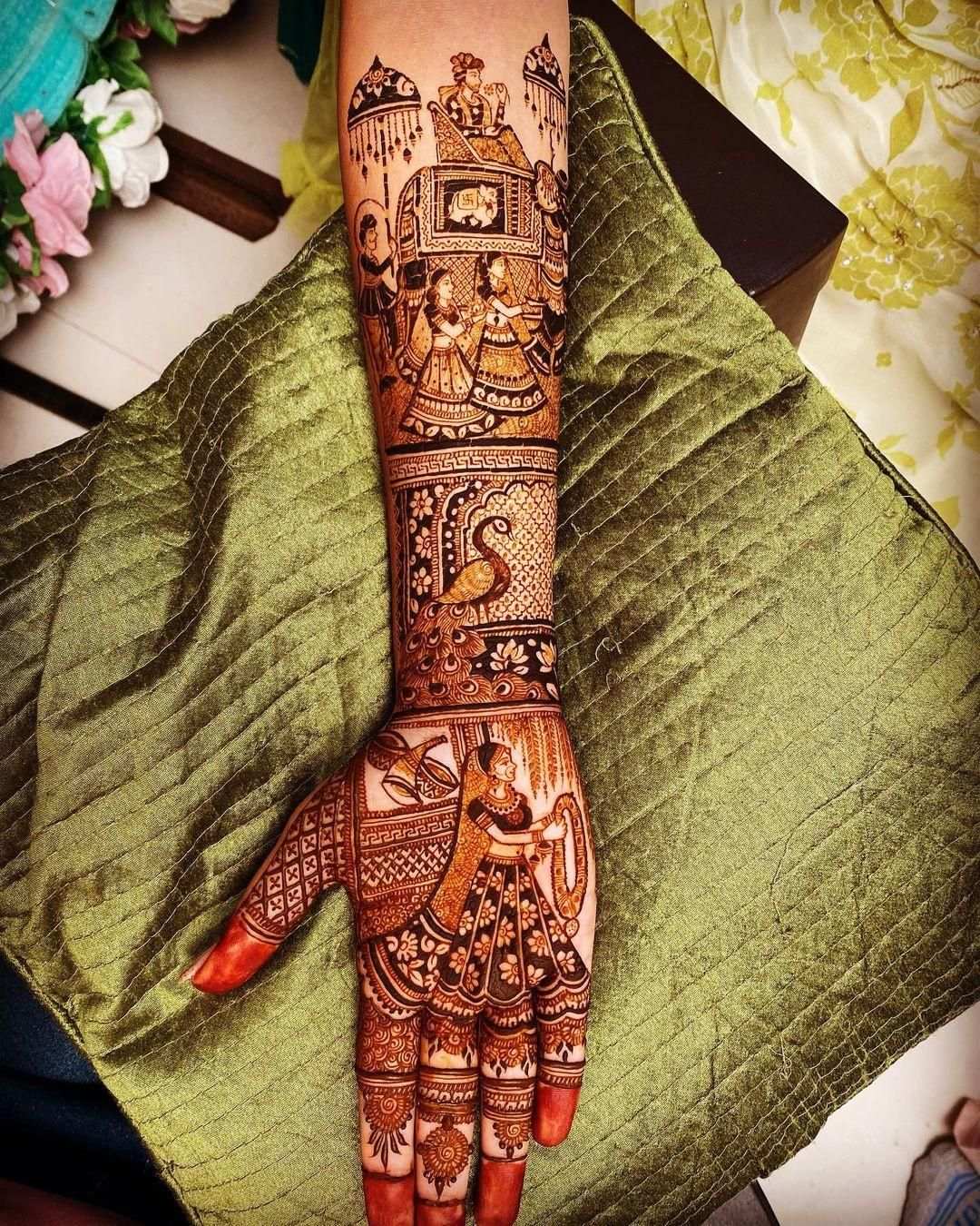 Full Hand Mehndi Design, Stylish Full Hand Mehndi Design 78
