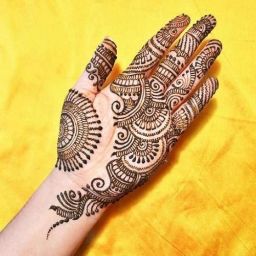 Front Hand Simple Mehndi Design, Front Hand Mehndi Design 32