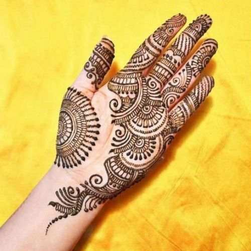 Front Hand Simple Mehndi Design, Front Hand Mehndi Design 32