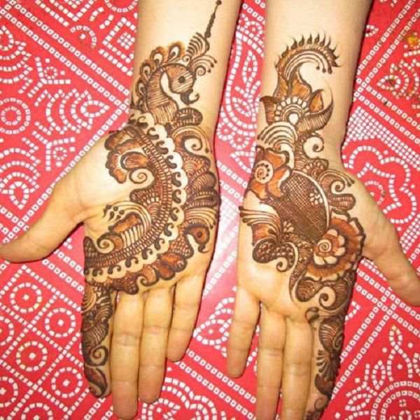 Back Hand Mehndi Design, Stylish Back Hand Mehndi Designs 91