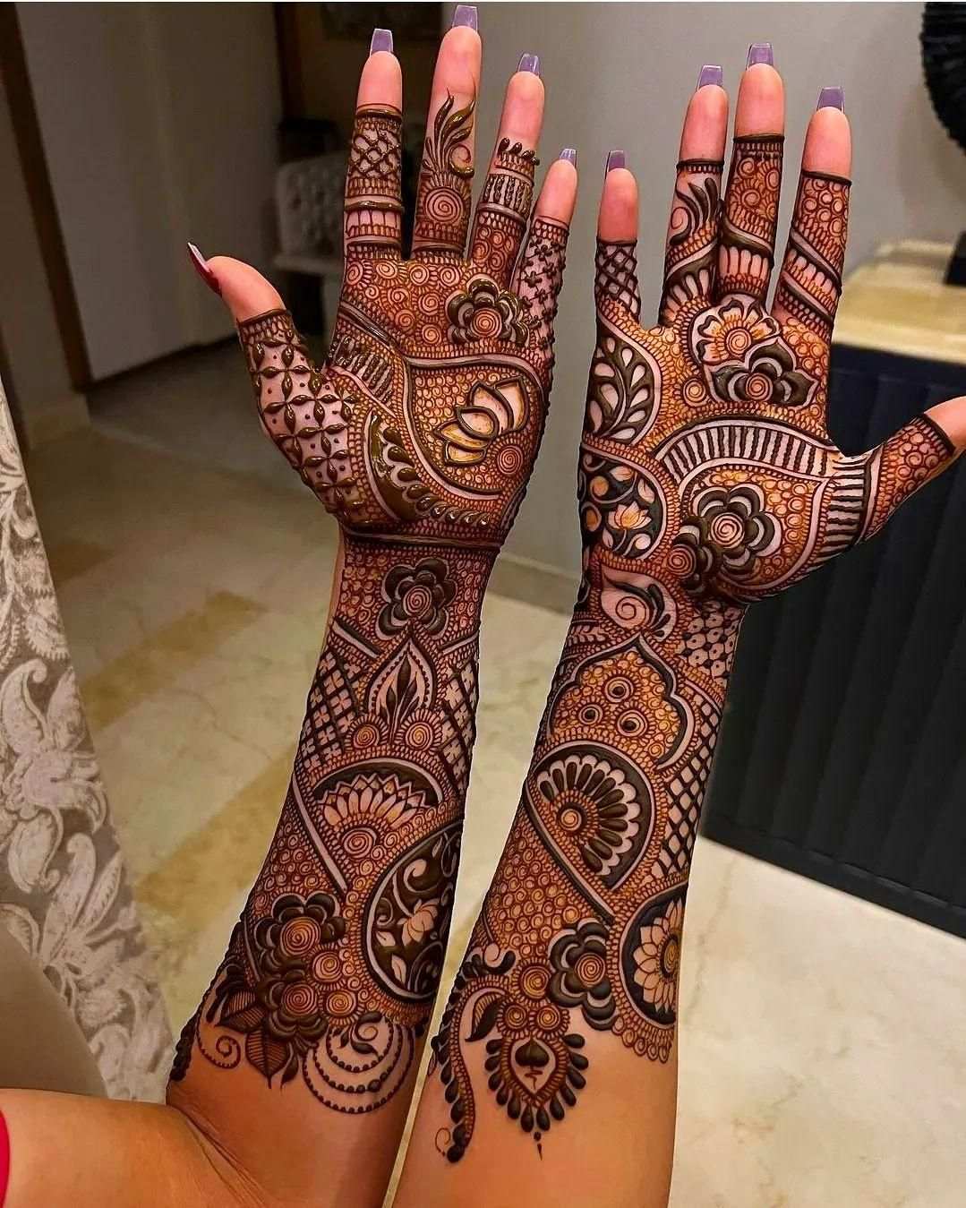 Full Hand Mehndi Design, Stylish Full Hand Mehndi Design 97