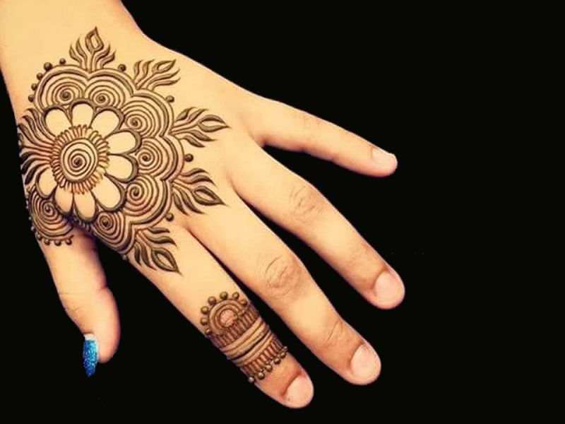Back Hand Mehndi Design, Stylish Back Hand Mehndi Designs 125
