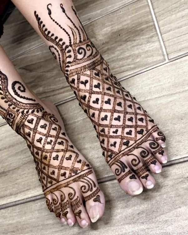 Foot Mehndi Design, Feet Mehndi Design 128