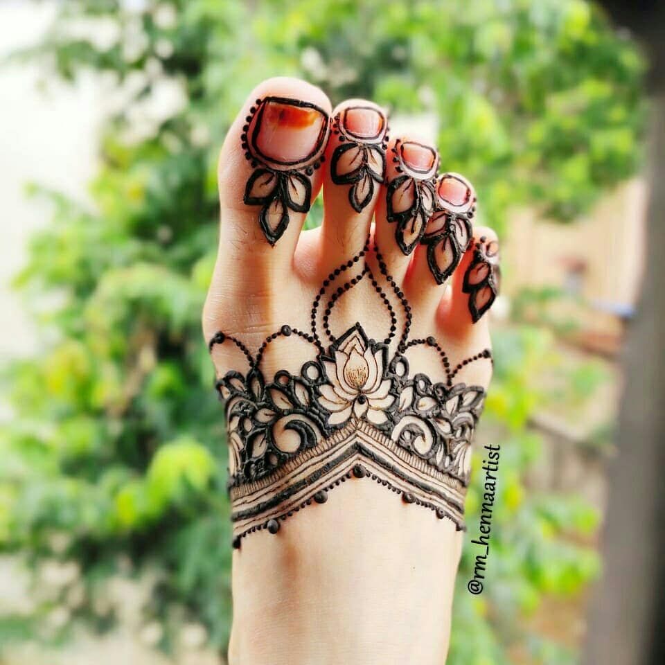 Foot Mehndi Design, Feet Mehndi Design 16