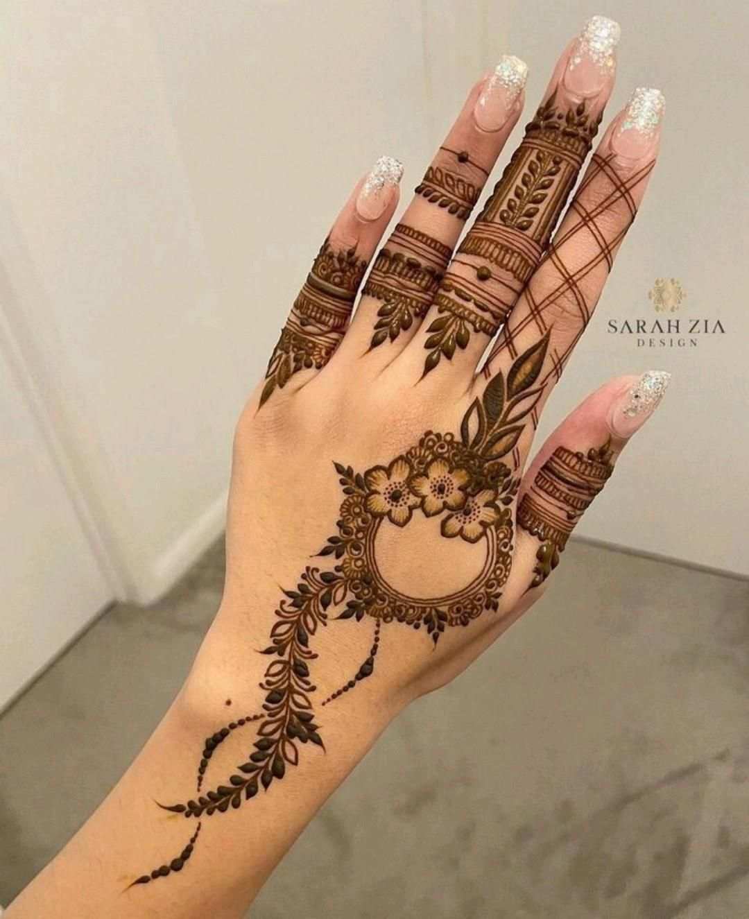 Finger Mehndi Design, Stylish Finger Mehndi Design 24