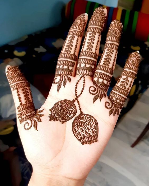 Front Hand Simple Mehndi Design, Front Hand Mehndi Design 46