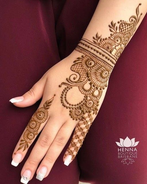 Finger Mehndi Design, Stylish Finger Mehndi Design 51