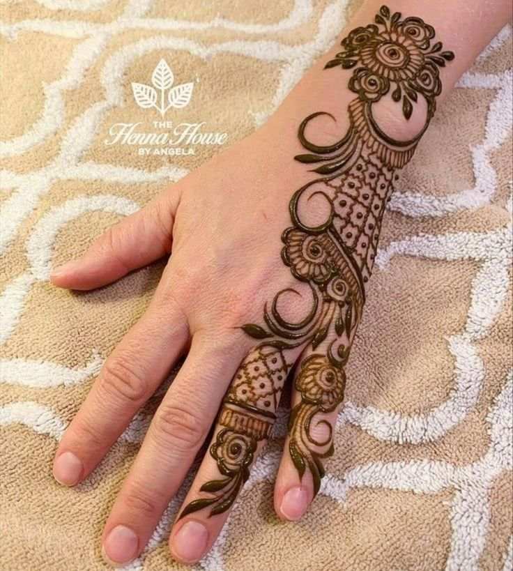 Finger Mehndi Design, Stylish Finger Mehndi Design 19