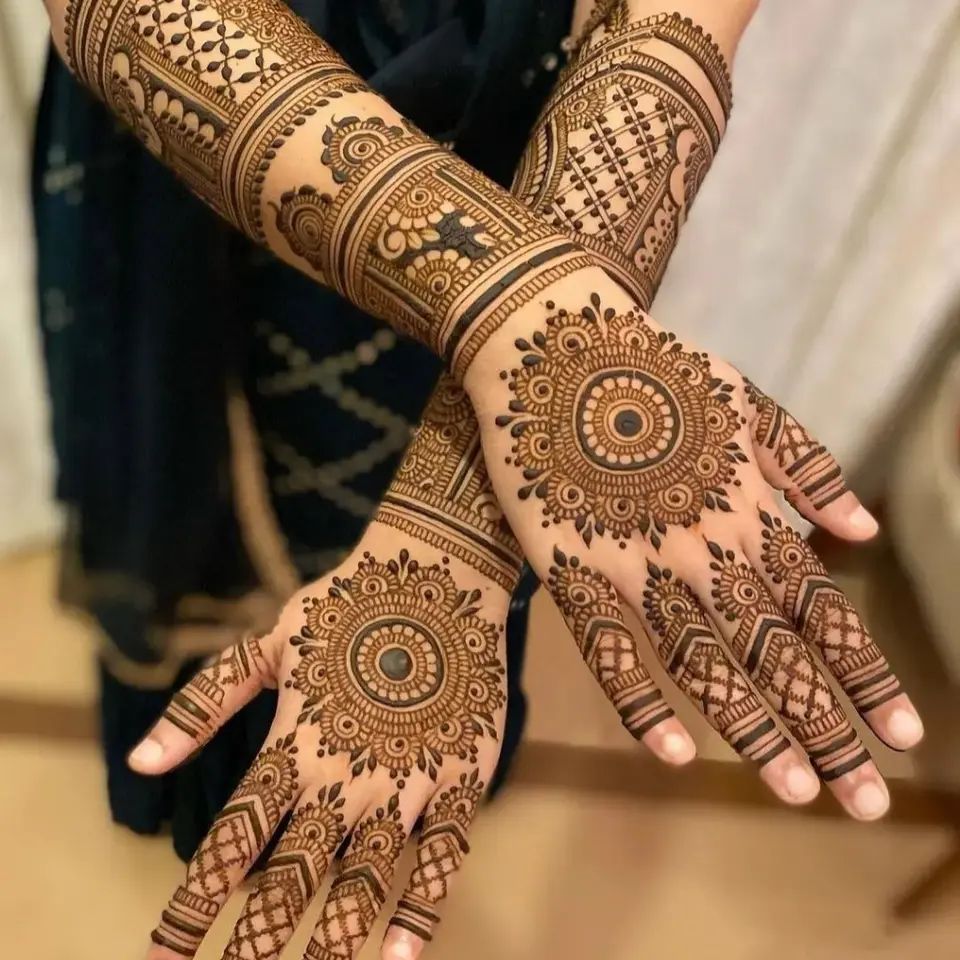 Full Hand Mehndi Design, Stylish Full Hand Mehndi Design 113
