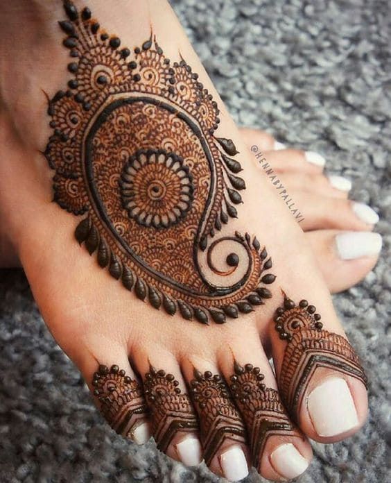 Foot Mehndi Design, Feet Mehndi Design 118