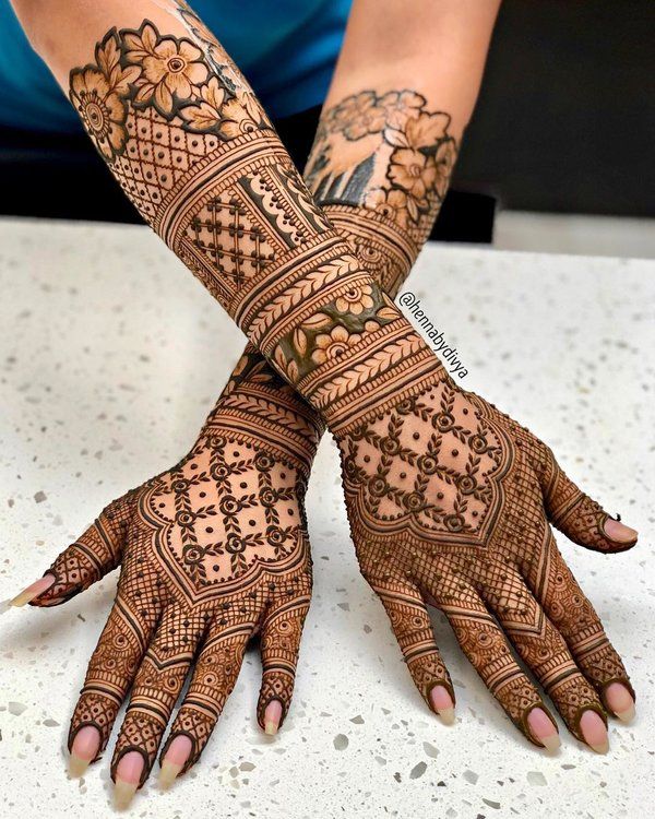 Full Hand Mehndi Design, Stylish Full Hand Mehndi Design 27