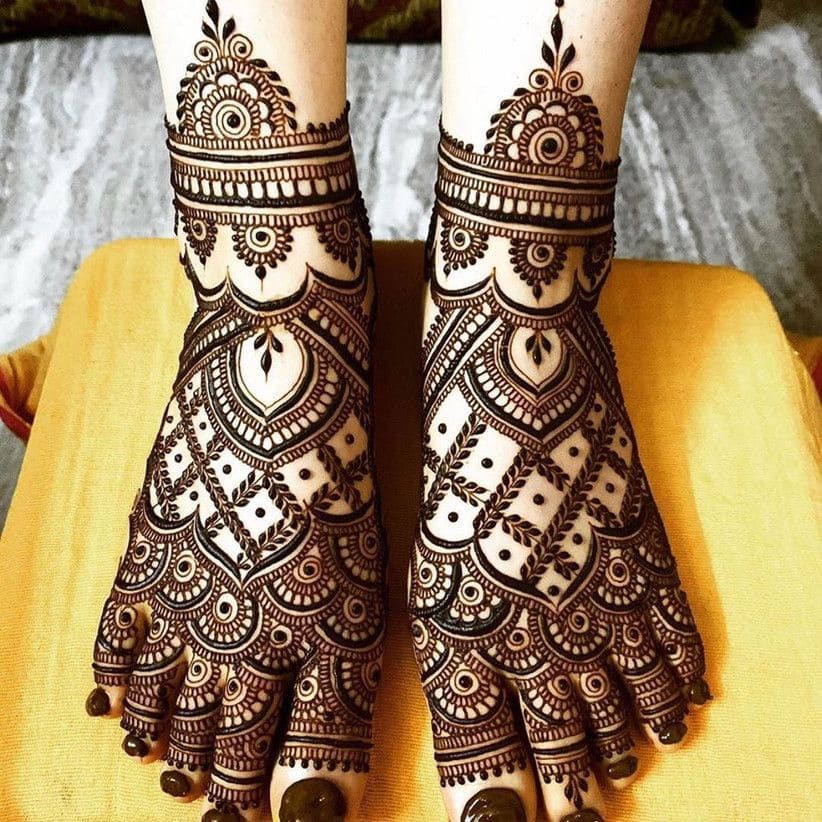 Bridal Mehndi Design, Bridal Foot Mehndi Design