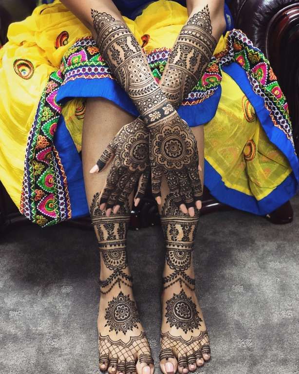 Leg Mehndi Design, Stylish Leg Mehndi Design 6