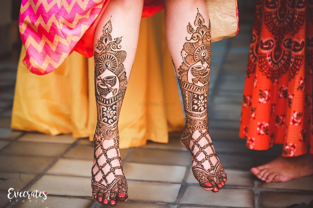 Leg Mehndi Design Simple Arabic