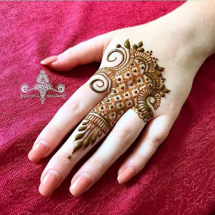 Finger Mehndi Design, Stylish Finger Mehndi Design 42