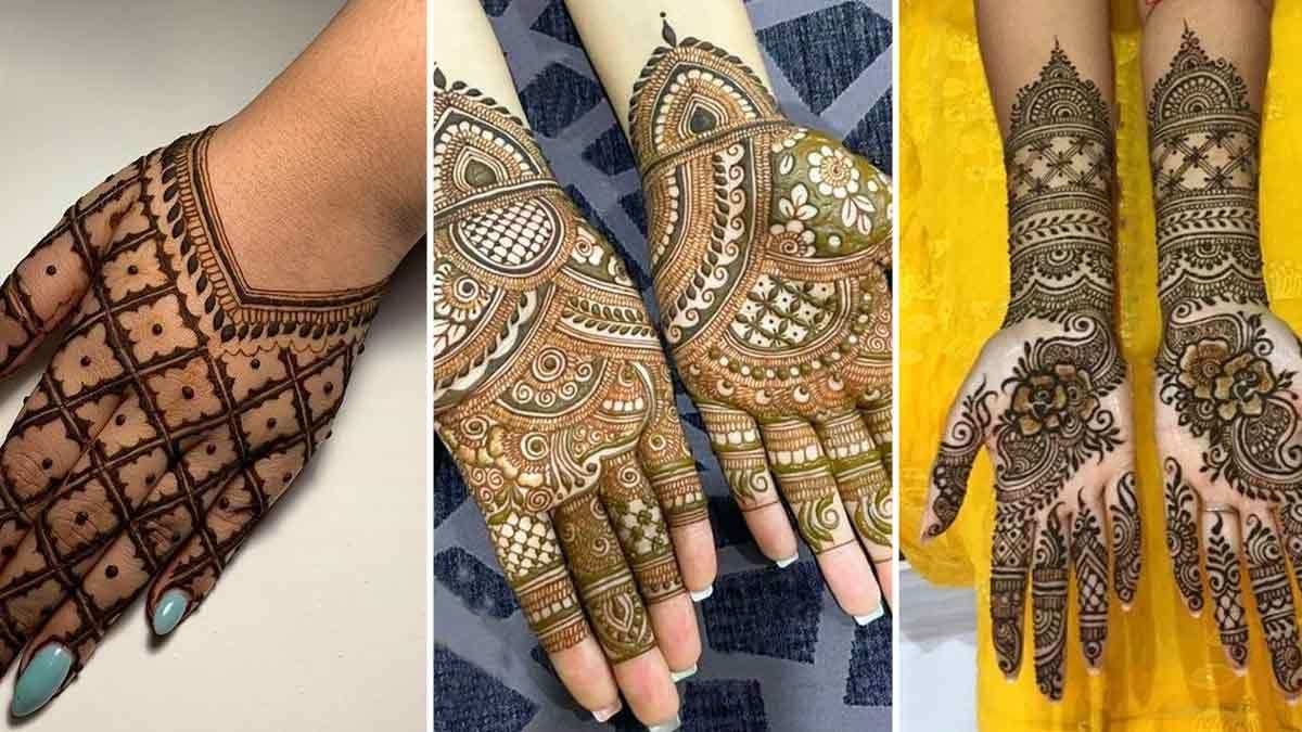 Back Hand Mehndi Design, Stylish Back Hand Mehndi Designs 127