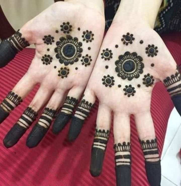 Front Hand Simple Mehndi Design, Front Hand Mehndi Design 111