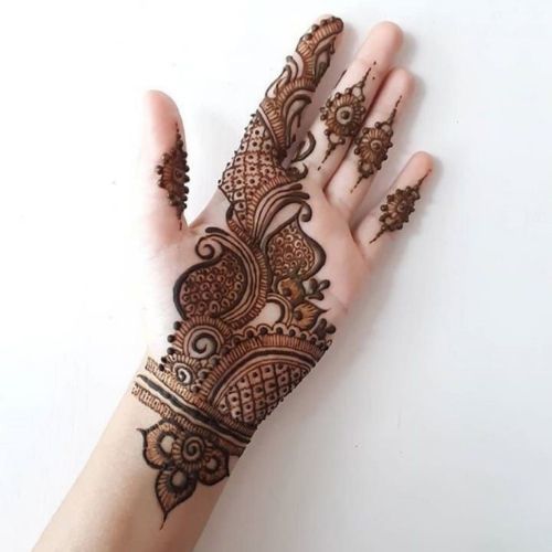Front Hand Simple Mehndi Design, Front Hand Mehndi Design 19