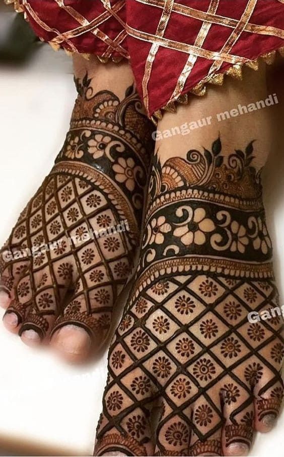 Foot Mehndi Design, Feet Mehndi Design 90