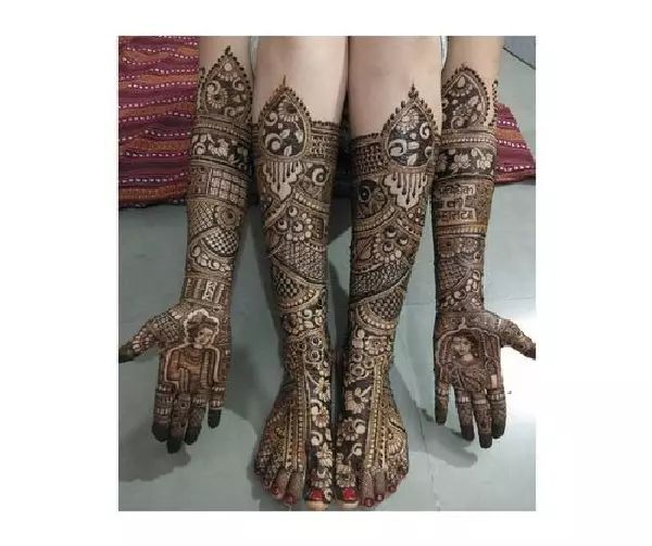 Leg Mehndi Design, Stylish Leg Mehndi Design 65