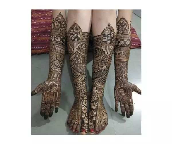 Leg Mehndi Design, Stylish Leg Mehndi Design 65
