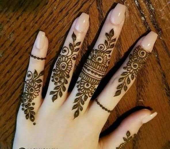 Finger Mehndi Design, Stylish Finger Mehndi Design 25