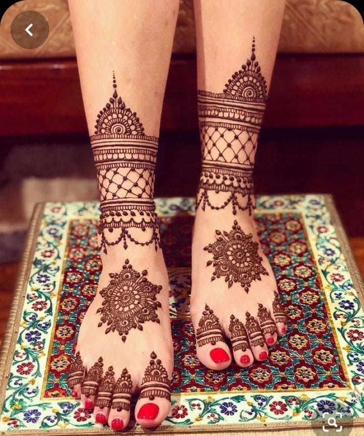 Foot Mehndi Design, Feet Mehndi Design 64