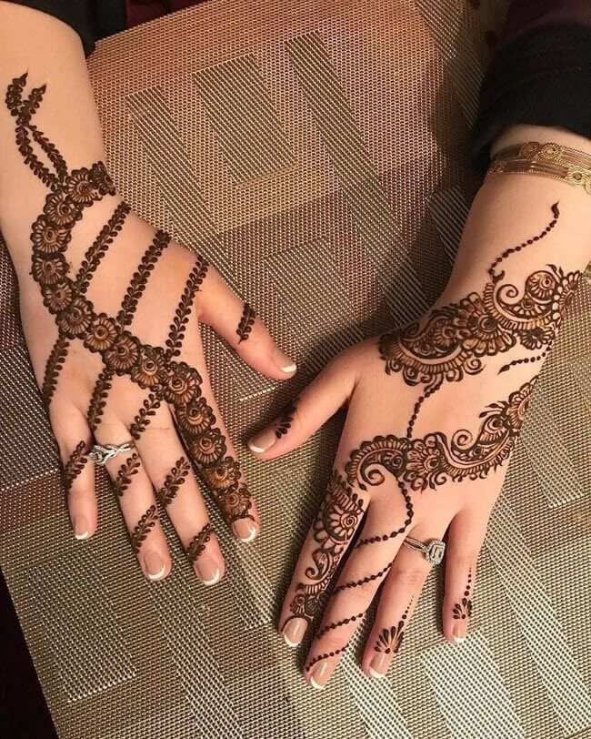 Finger Mehndi Design, Stylish Finger Mehndi Design 4