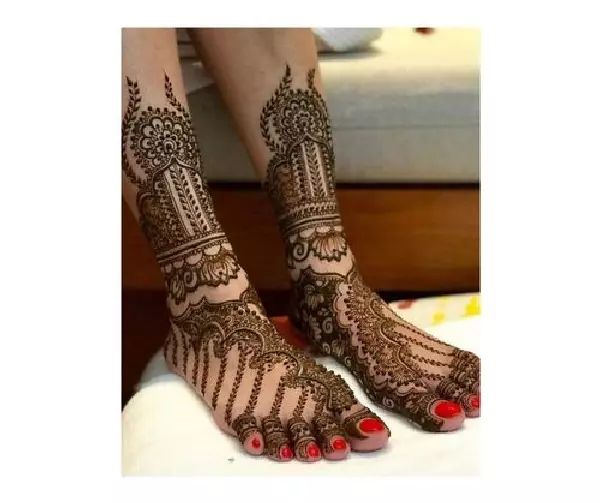 Leg Mehndi Design, Stylish Leg Mehndi Design 38