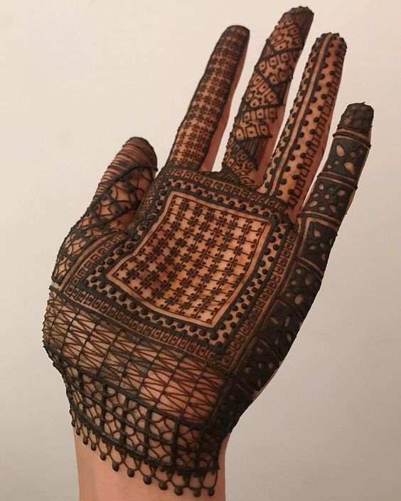 Front Hand Simple Mehndi Design, Front Hand Mehndi Design 71