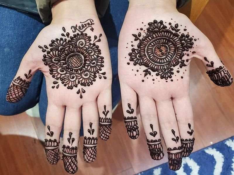 Back Hand Mehndi Design, Stylish Back Hand Mehndi Designs 135