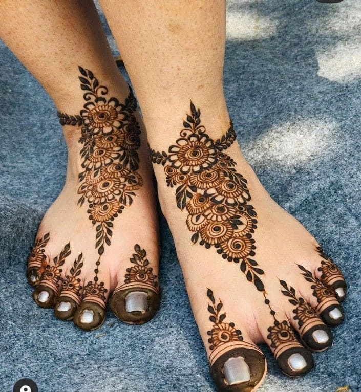Foot Mehndi Design, Feet Mehndi Design 59