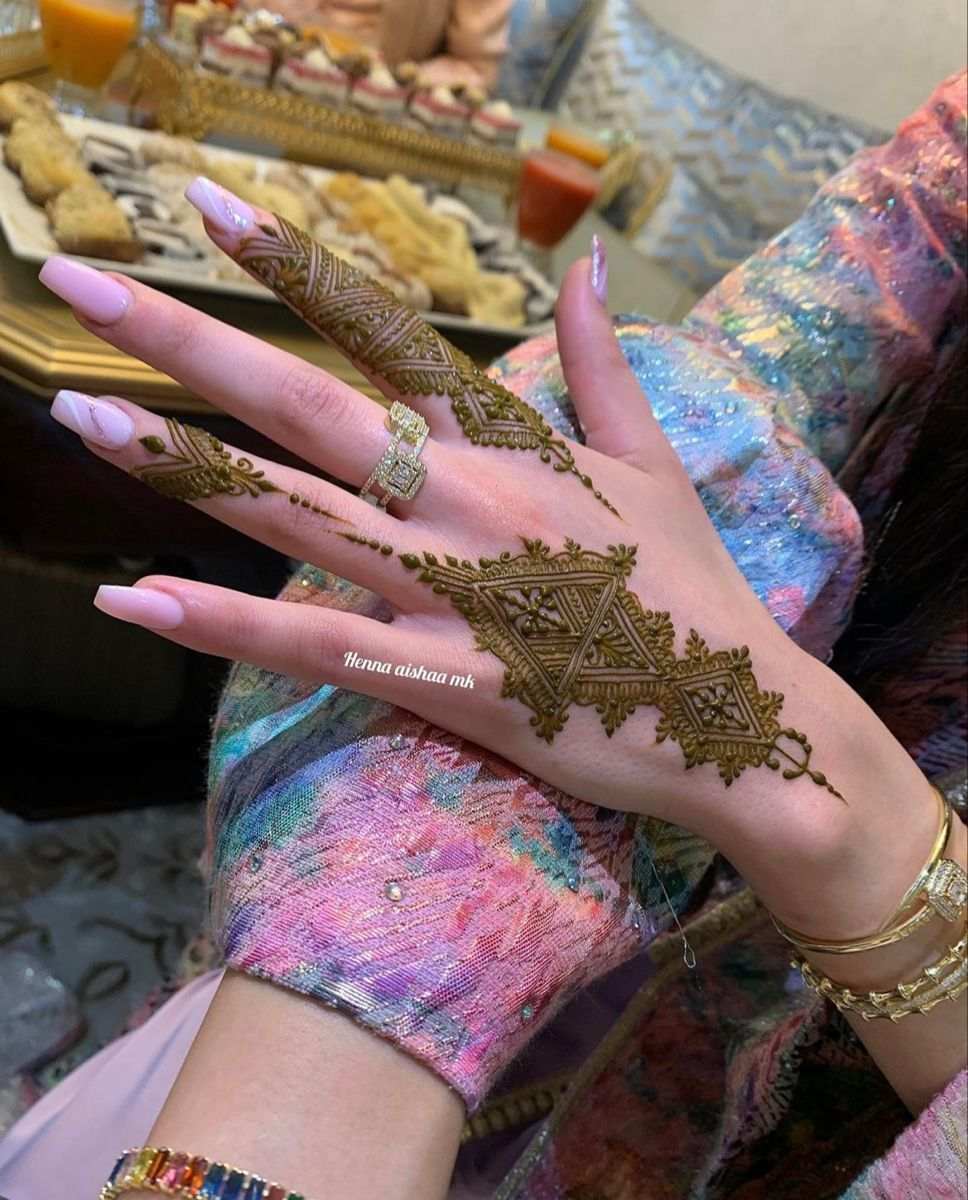 Finger Mehndi Design, Stylish Finger Mehndi Design 41