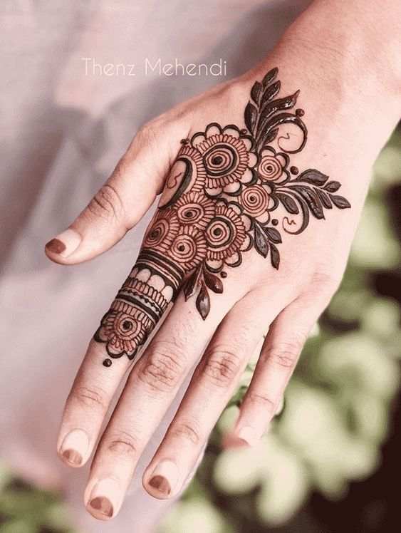 Finger Mehndi Design, Stylish Finger Mehndi Design 18