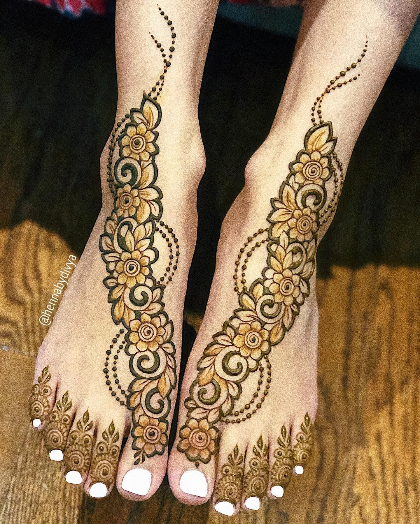 Leg Mehndi Design, Stylish Leg Mehndi Design 34
