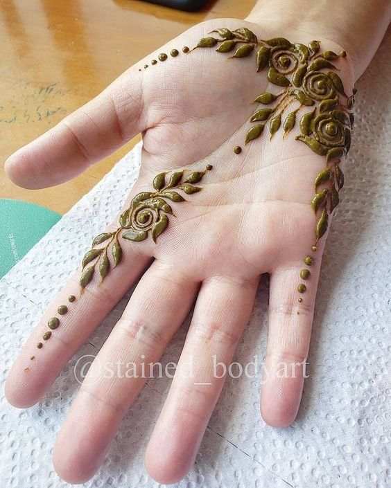 Finger Mehndi Design, Stylish Finger Mehndi Design 44