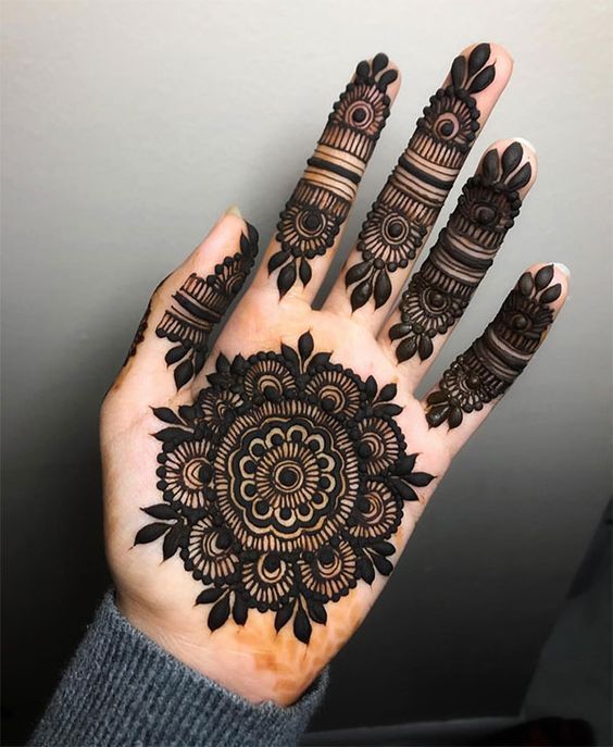 Front Hand Simple Mehndi Design, Front Hand Mehndi Design 60