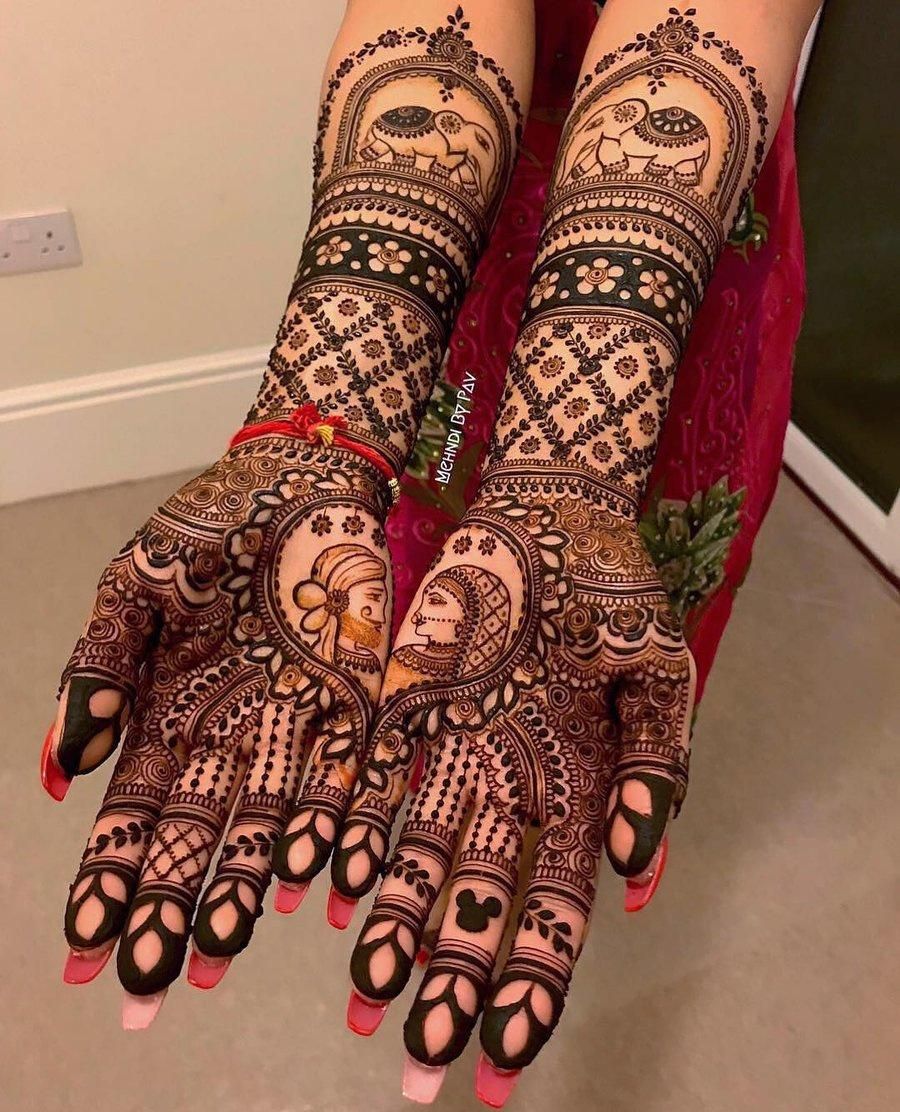 Full Hand Mehndi Design, Stylish Full Hand Mehndi Design 80
