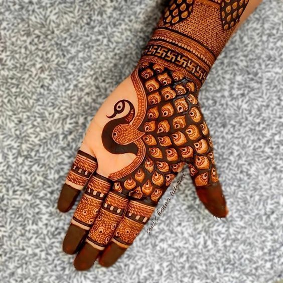 Front Hand Simple Mehndi Design, Front Hand Mehndi Design 62