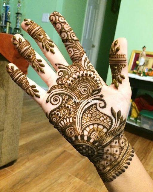 Front Hand Simple Mehndi Design, Front Hand Mehndi Design 56